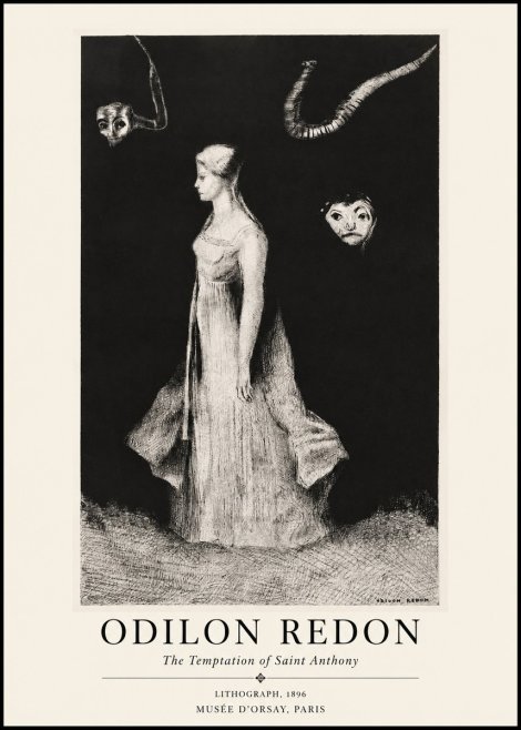Odilon Redon The Temptation of Saint Anthony No1 - Poszter