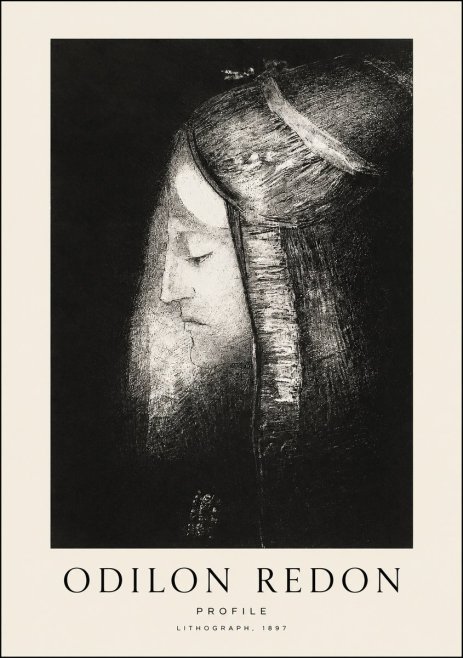 Odilon Redon Profile No1 - Poszter
