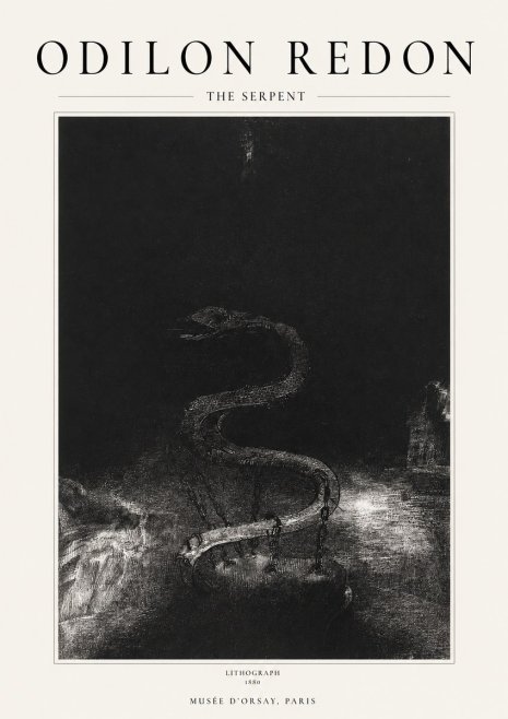 Odilon Redon The Serpent No1 - Poszter