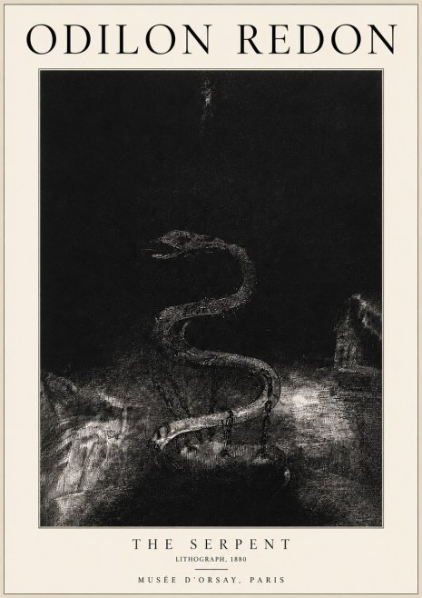 Odilon Redon The Serpent No3 - Poszter