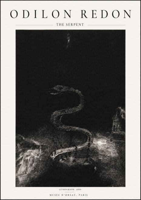 Odilon Redon The Serpent No5 - Poszter