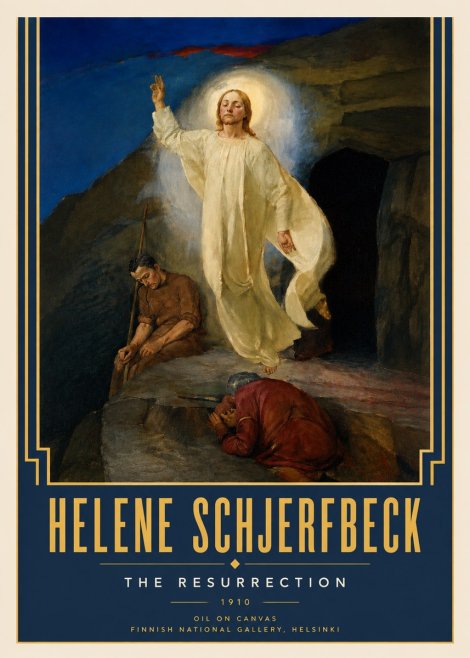Helene Schjerfbeck The Resurrection No4 - Poszter