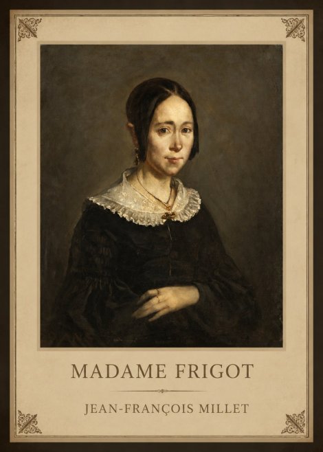 Jean-François Millet Madame Frigot No1 - Poszter