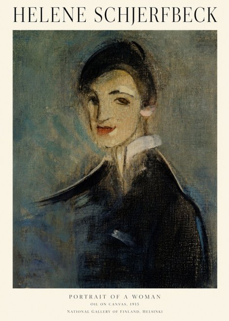 Helene Schjerfbeck Portrait of a Woman II No1 - Poszter