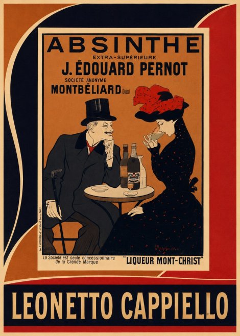 Leonetto Cappiello Absinthe J. Édouard Pernot No4 - Poszter