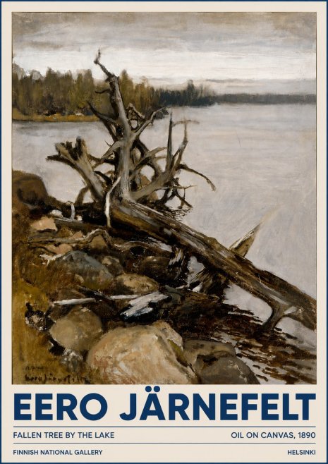 Eero Järnefelt Fallen Tree by the Lake No3 - Poszter