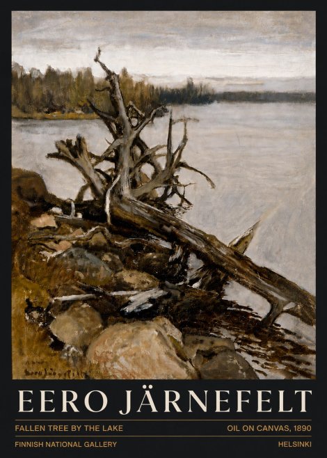 Eero Järnefelt Fallen Tree by the Lake No6 - Poszter