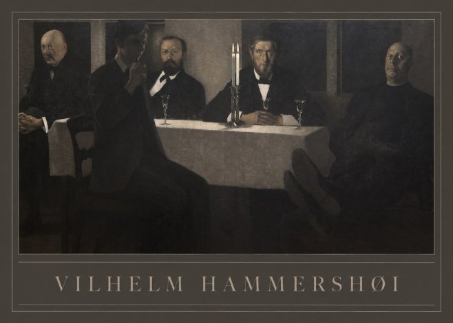 Vilhelm Hammershøi Five Portraits II No1 - Poszter