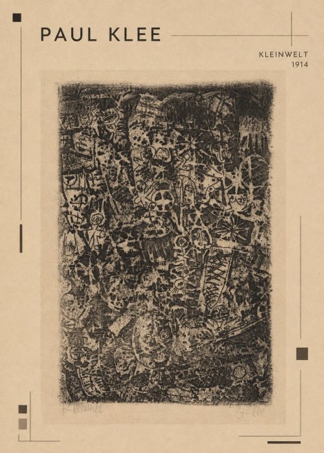 Paul Klee Kleinwelt No1 - Poszter