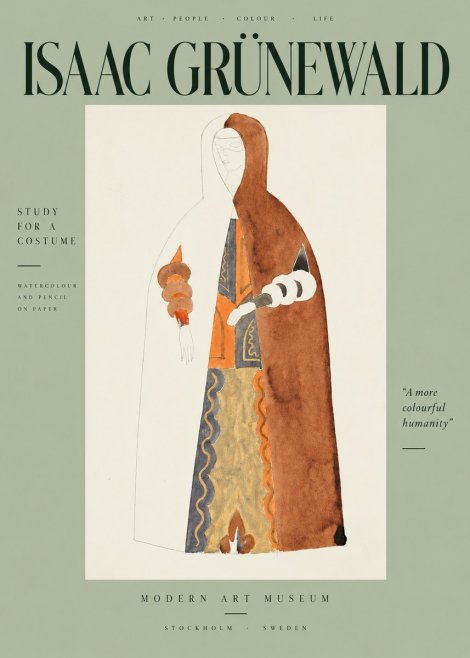 Isaac Grünewald Study for a Costume I No5 - Poszter