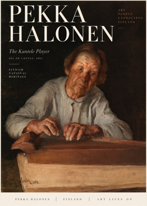 Pekka Halonen The Kantele Player No3 - Poszter