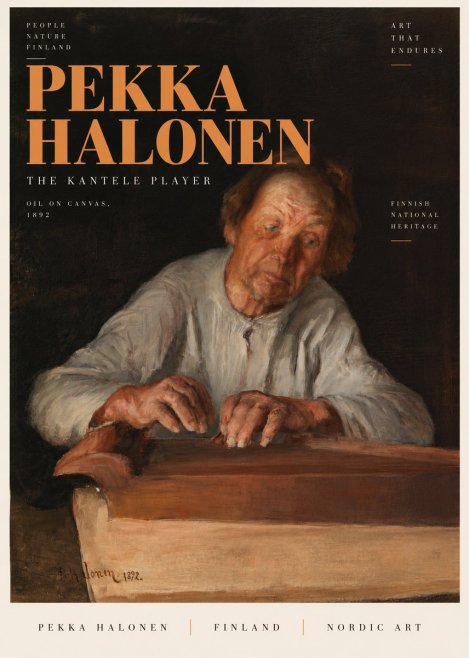 Pekka Halonen The Kantele Player No4 - Poszter