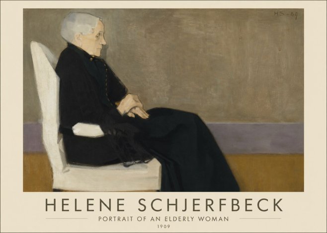 Helene Schjerfbeck Portrait of an Elderly Woman No1 - Poszter