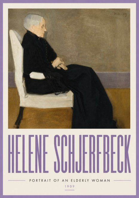 Helene Schjerfbeck Portrait of an Elderly Woman No3 - Poszter