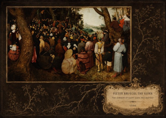 Pieter Bruegel The Sermon of Saint John the Baptist I No4 - Poszter