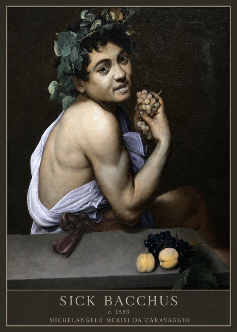 Michelangelo Merisi da Caravaggio Sick Bacchus No5 - Poszter