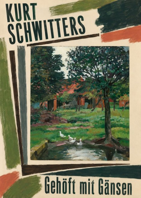 Kurt Schwitters Gehöft Mit Gänsen No2 - Poszter