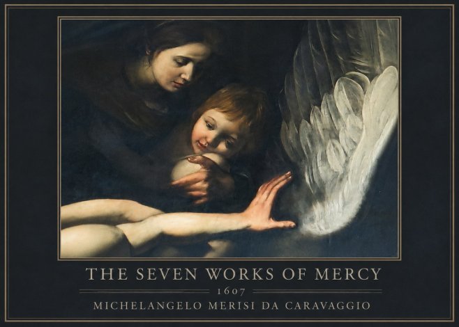 Michelangelo Merisi da Caravaggio The Seven Works of Mercy IV No1 - Poszter