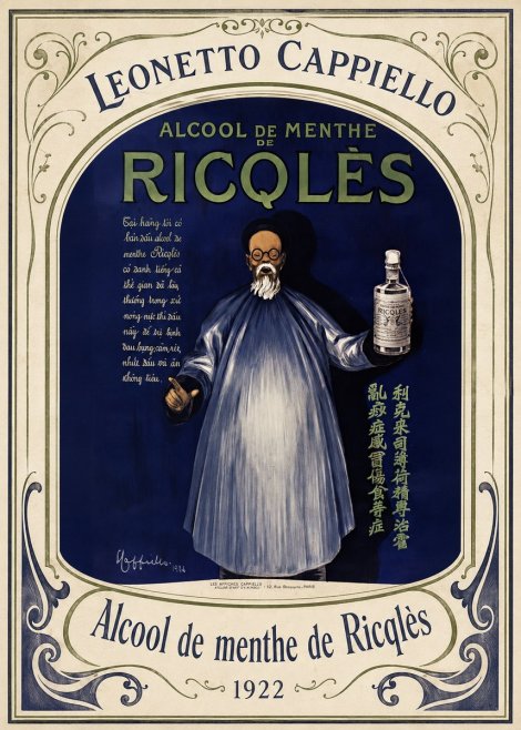Leonetto Cappiello Alcool De Menthe De Ricqlès II No3 - Poszter