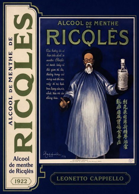 Leonetto Cappiello Alcool De Menthe De Ricqlès II No5 - Poszter