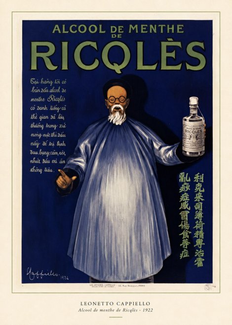 Leonetto Cappiello Alcool De Menthe De Ricqlès II No6 - Poszter