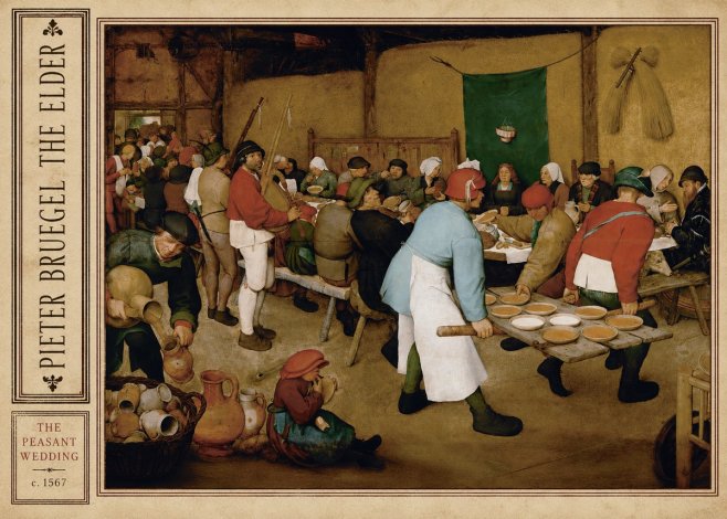 Pieter Bruegel The Peasant Wedding IV No2 - Poszter