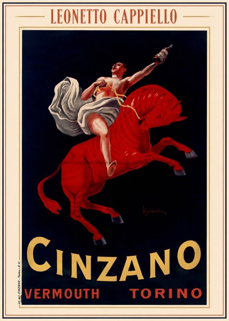 Leonetto Cappiello Cinzano Vermouth No4 - Poszter