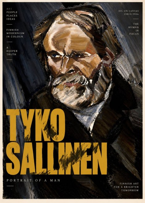 Tyko Sallinen Portrait of a Man III No5 - Poszter
