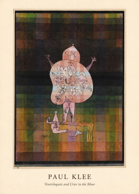 Paul Klee Ventriloquist and Crier in the Moor No4 - Poszter
