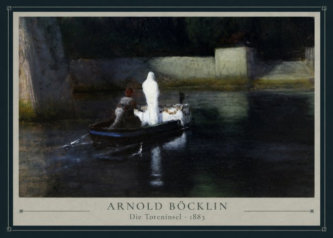 Arnold Böcklin Die Toteninsel III No3 - Poszter