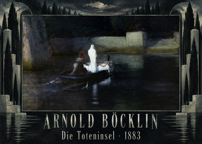 Arnold Böcklin Die Toteninsel III No5 - Poszter