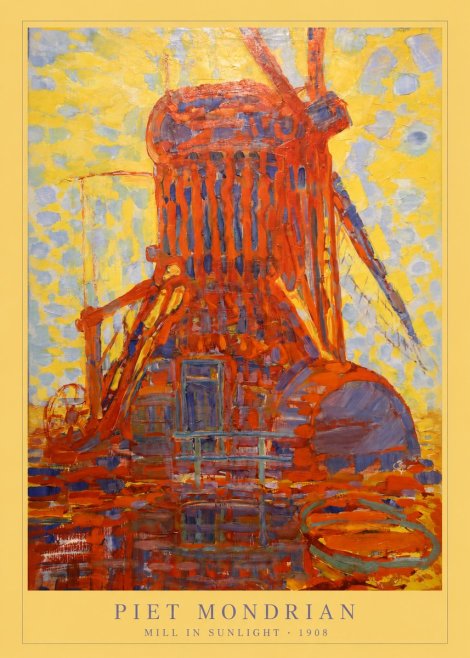 Piet Mondrian Mill in Sunlight No6 - Poszter