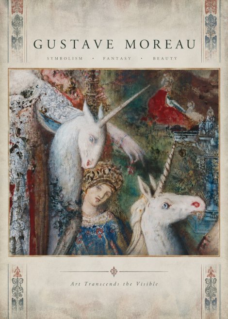 Gustave Moreau The Unicorns II No4 - Poszter