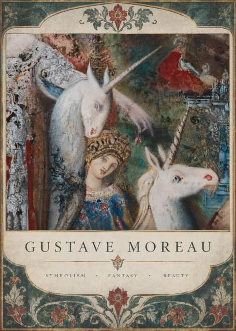 Gustave Moreau The Unicorns II No6 - Poszter