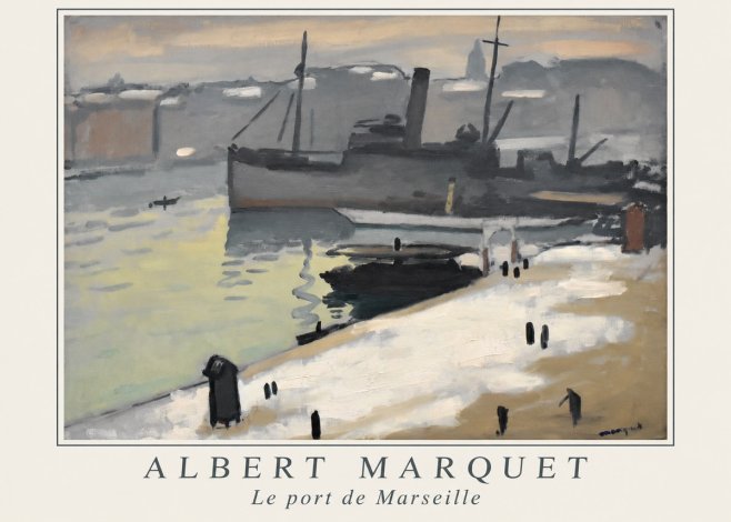 Albert Marquet Le Port De Marseille I No1 - Poszter