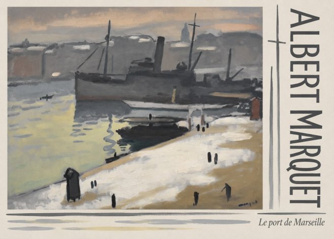 Albert Marquet Le Port De Marseille I No3 - Poszter