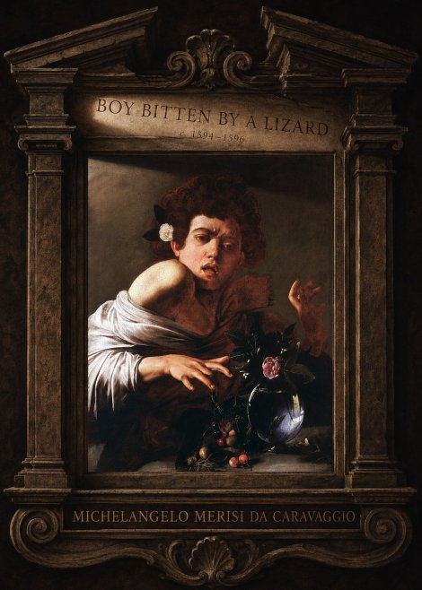 Michelangelo Merisi da Caravaggio Boy Bitten by a Lizard No4 - Poszter