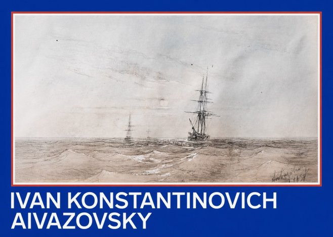 Ivan Konstantinovich Aivazovsky Two Sailing Ships at Sea No2 - Poszter