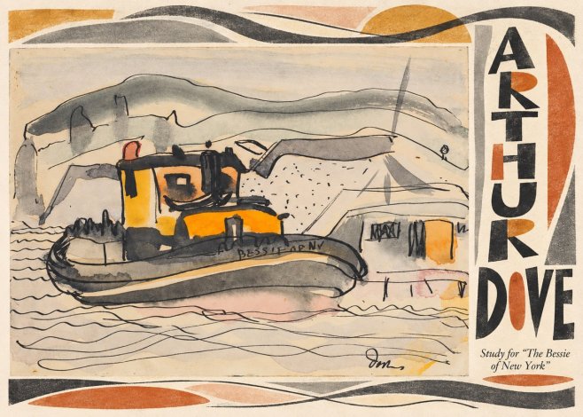Arthur Dove Study for "the Bessie of New York" No5 - Poszter