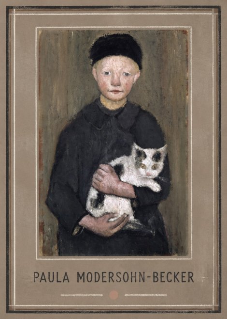 Paula Modersohn-Becker Girl with Cat No1 - Poszter