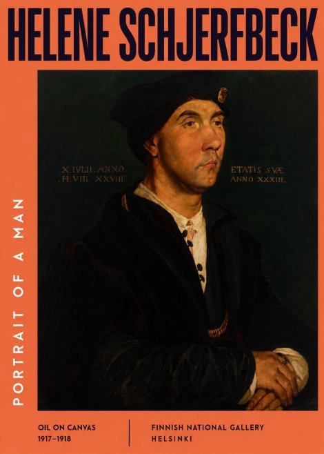 Helene Schjerfbeck Portrait of a Man I No2 - Poszter