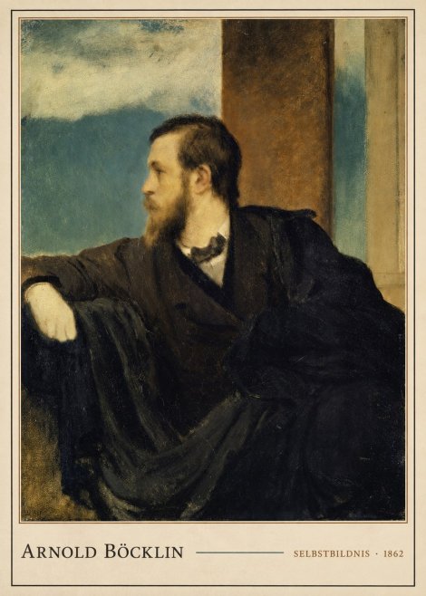 Arnold Böcklin Selbstbildnis No4 - Poszter