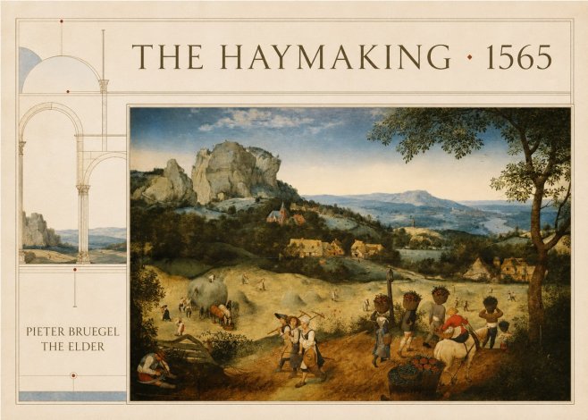 Pieter Bruegel The Haymaking No4 - Poszter