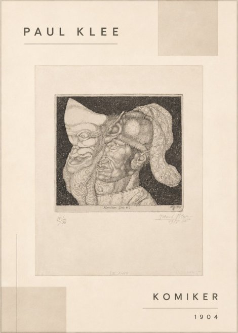 Paul Klee Komiker No1 - Poszter
