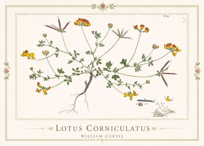 William Curtis Lotus Corniculatus I No1 - Poszter