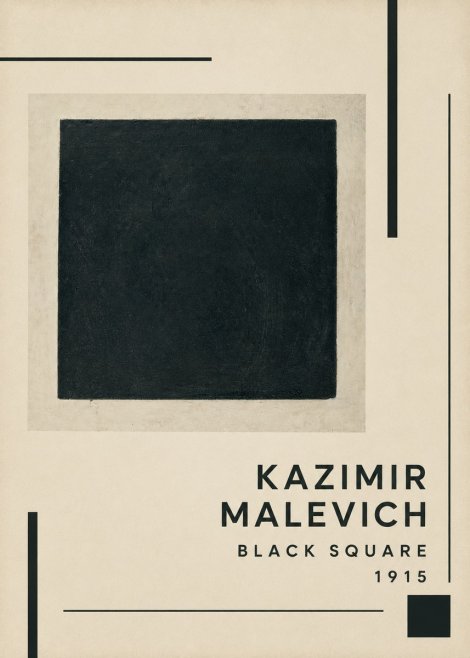 Kazimir Malevich Black Square No2 - Poszter