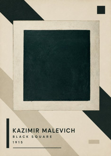 Kazimir Malevich Black Square No3 - Poszter