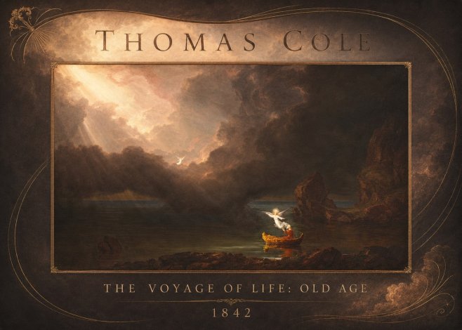 Thomas Cole The Voyage of Life: Old Age II No2 - Poszter