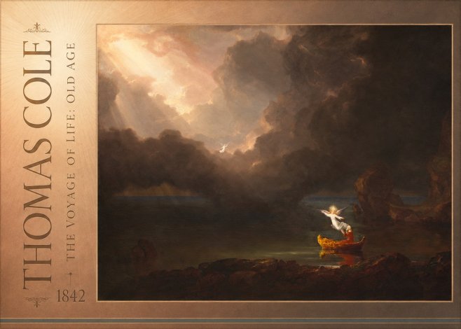 Thomas Cole The Voyage of Life: Old Age II No5 - Poszter