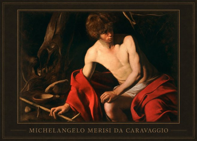 Michelangelo Merisi da Caravaggio John the Baptist (Youth with a Ram) No1 - Poszter